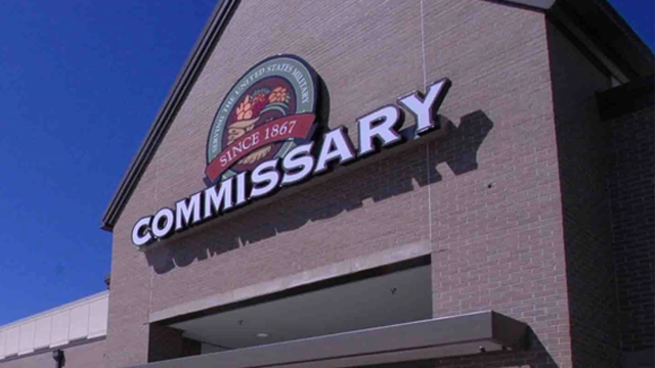 Photo of the outside of a commissary.