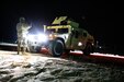 Soldiers from 113th Military Police Company, Mississippi Army National Guard, patrol the missile defense complex as part of exercise Guardian Watch 23 at Fort Greely, Alaska, Nov. 2, 2022. Guardian Watch 23 focused on conducting ground-based midcourse defense and critical installations security, which are the two missions of the 49th Missile Defense Battalion. (Alaska National Guard photo by Staff Sgt. Katie Mazos-Vega)