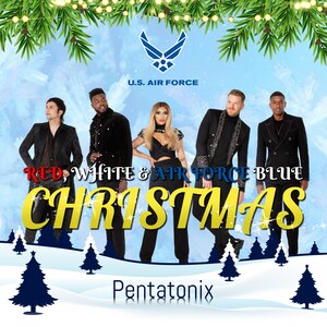 Red, White and Air Force Blue Christmas graphic
