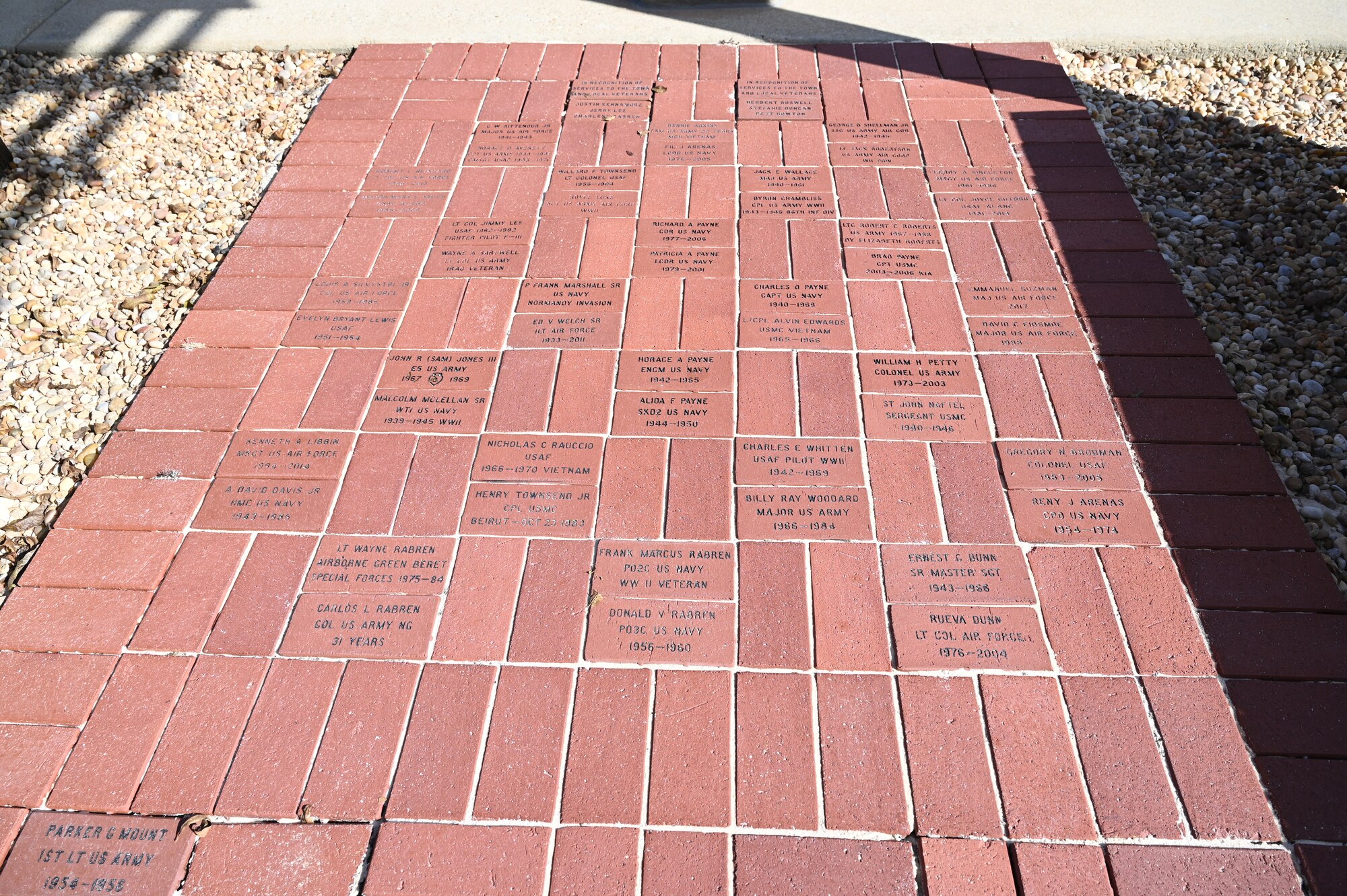 bricks with writing on them