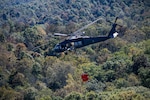 Members of the West Virginia Army National Guard's (WVARNG) Company C, 1st Battalion, 150th Aviation Regiment completed Water Bucket training