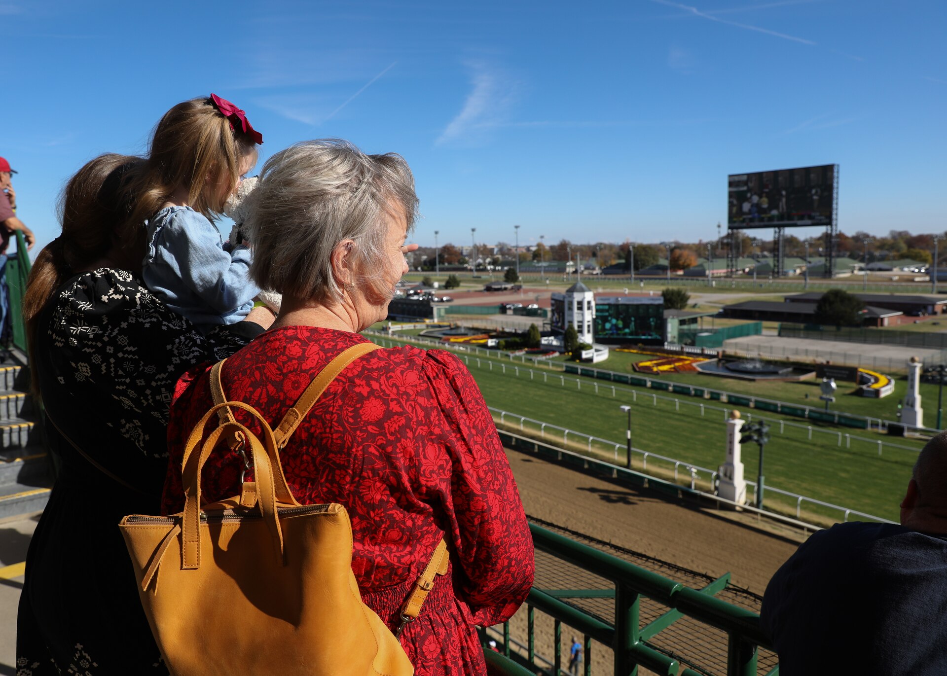 Family members and loved ones of fallen service members gathered from fourteen different states to witness the fifth race of the day which is dedicated to the heroes who paid the ultimate sacrifice in service to United States.