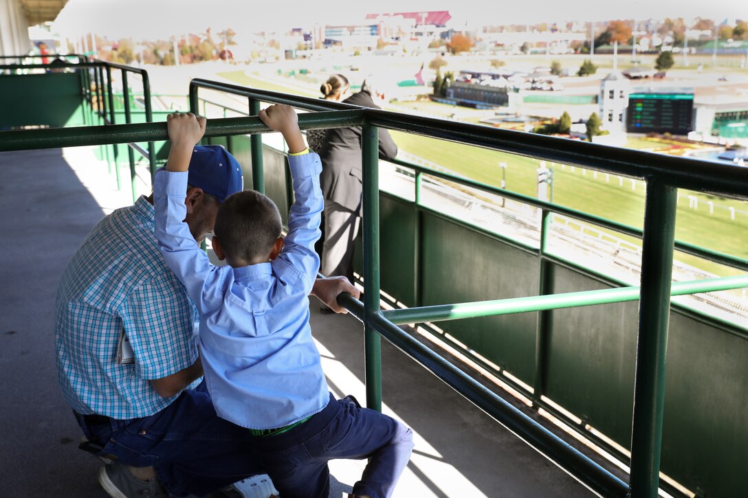 Family members and loved ones of fallen service members gathered from fourteen different states to witness the fifth race of the day which is dedicated to the heroes who paid the ultimate sacrifice in service to United States.