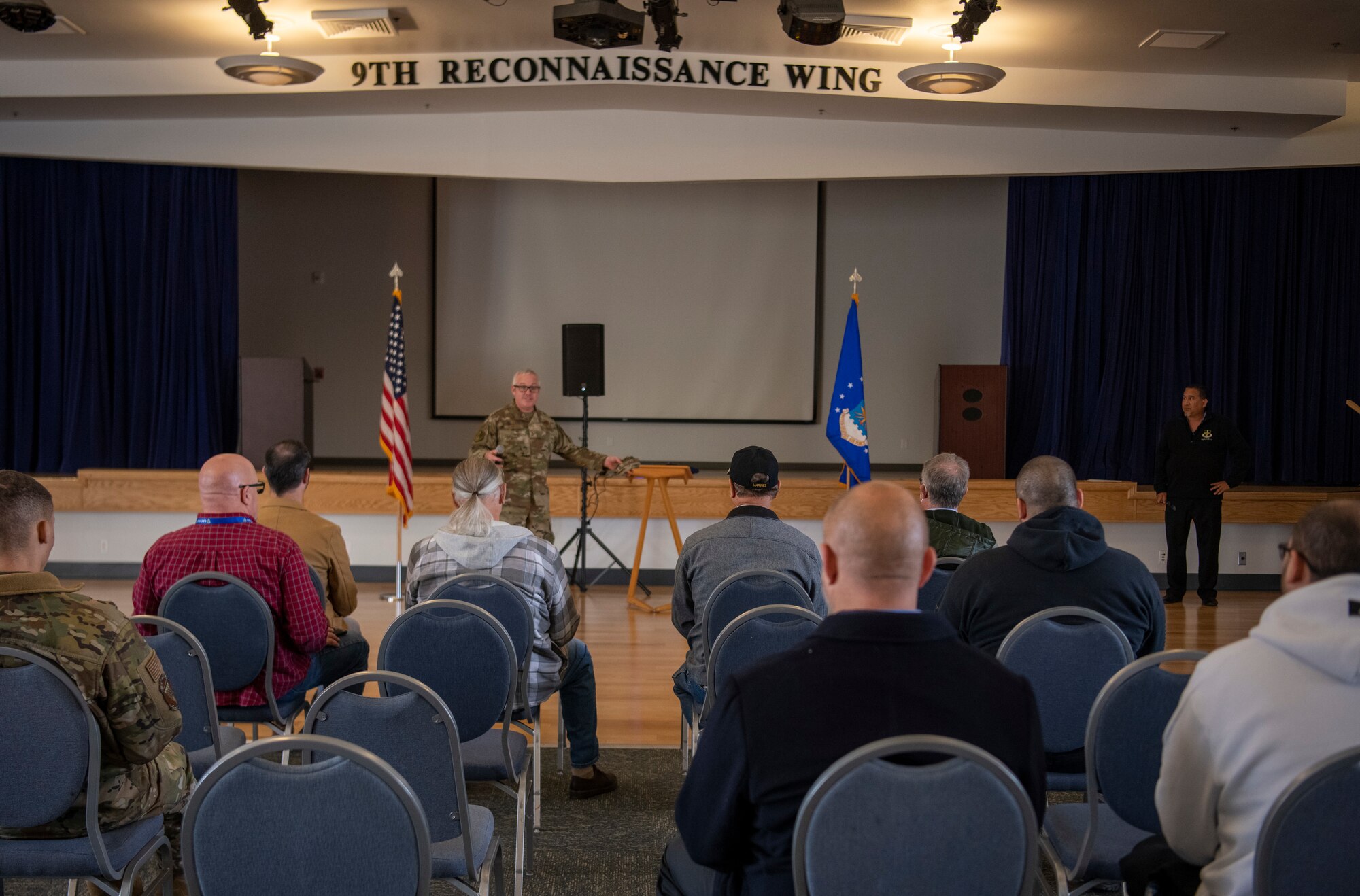 This venue featured several information booths from agencies throughout the Wing to demonstrate the 9th Reconnaissance Wing's commitment to and appreciation for our retired military community and their families throughout our local area.