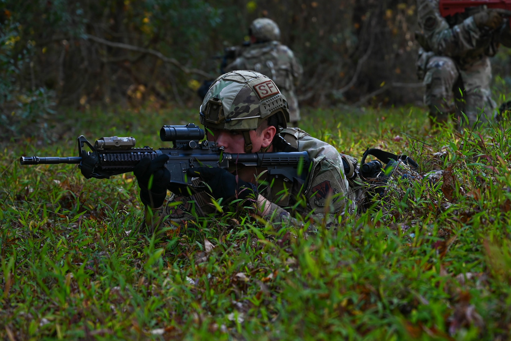 633d SFS participates in a field day exercise