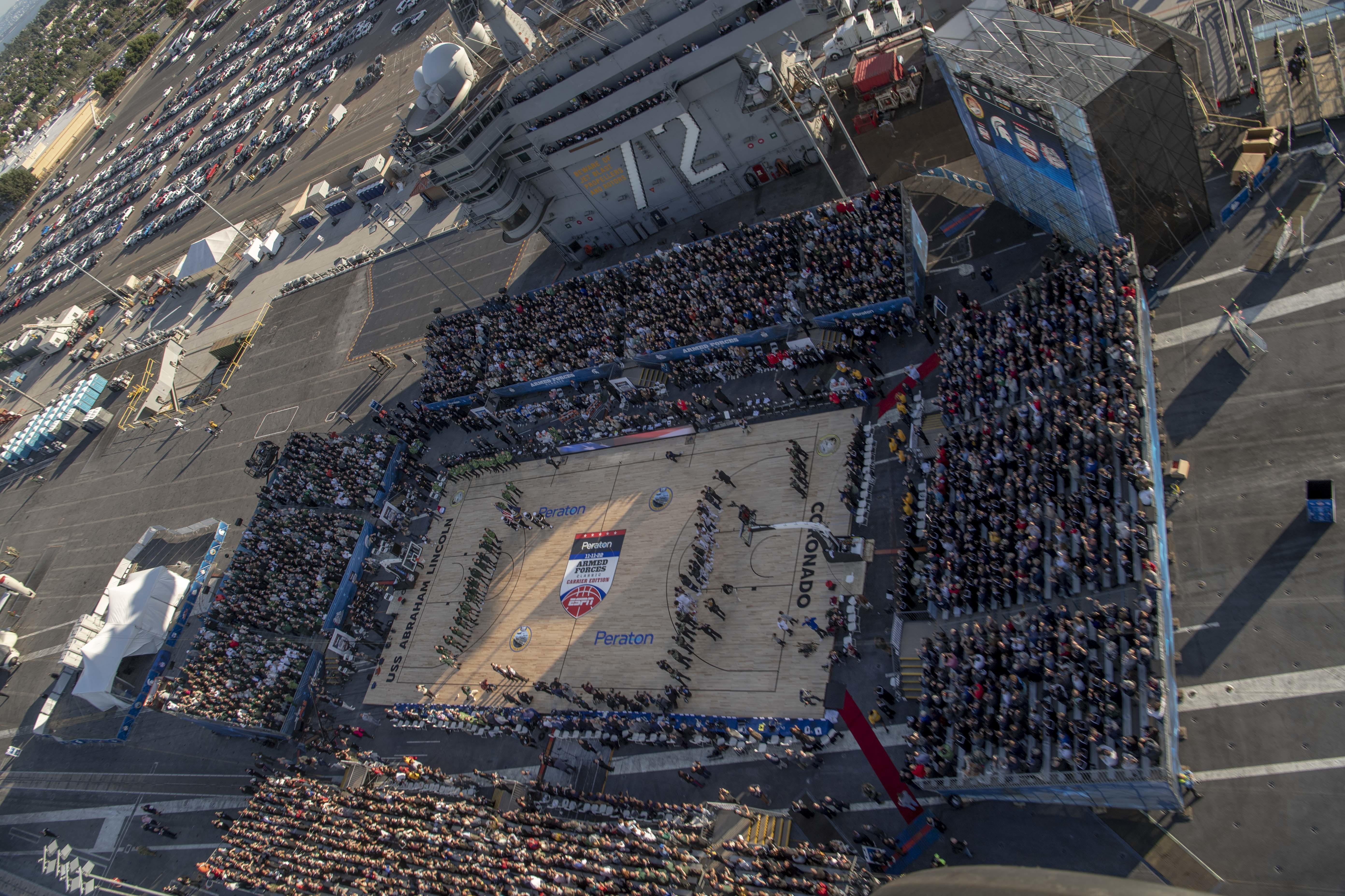 USS Abraham Lincoln Hosts 2022 Armed Forces Classic – Carrier