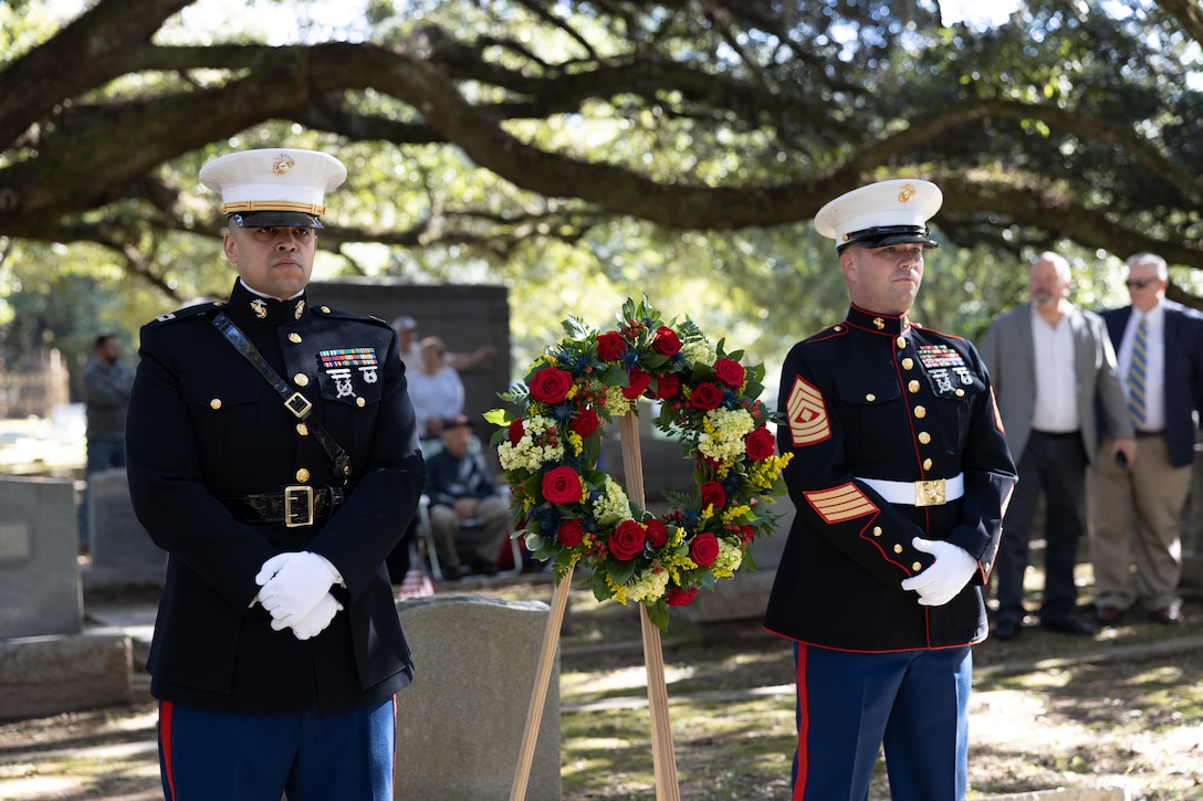 Wreath Laying Ceremony for Robert Barrow, the 27th Commandant of the Marine Corps 2022