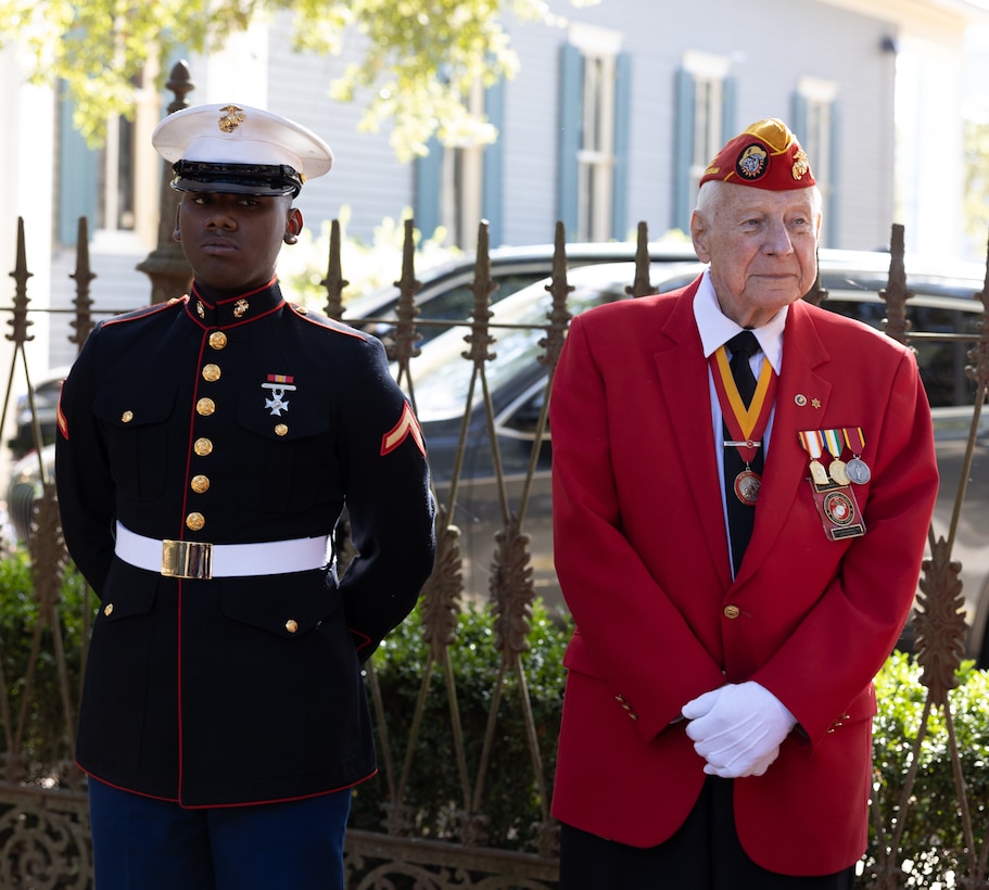 Wreath Laying Ceremony for Robert Barrow, the 27th Commandant of the Marine Corps 2022