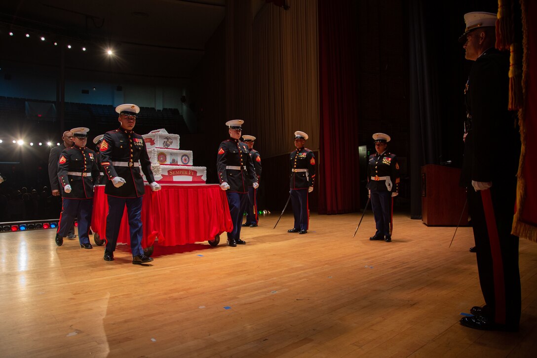 247th Marine Corps Birthday Cake Cutting Ceremony