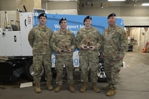 Photo of Col Horn, SGT First Class Walker, Staff SGT Brand and SGT Maj Wiles