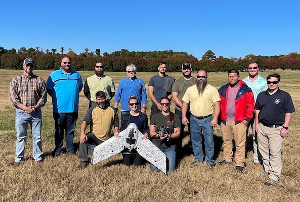 Students and instructors conduct test flights at the Small Unmanned Aircraft Safety Qualification Course held at the Engineering and Support Center in Huntsville.