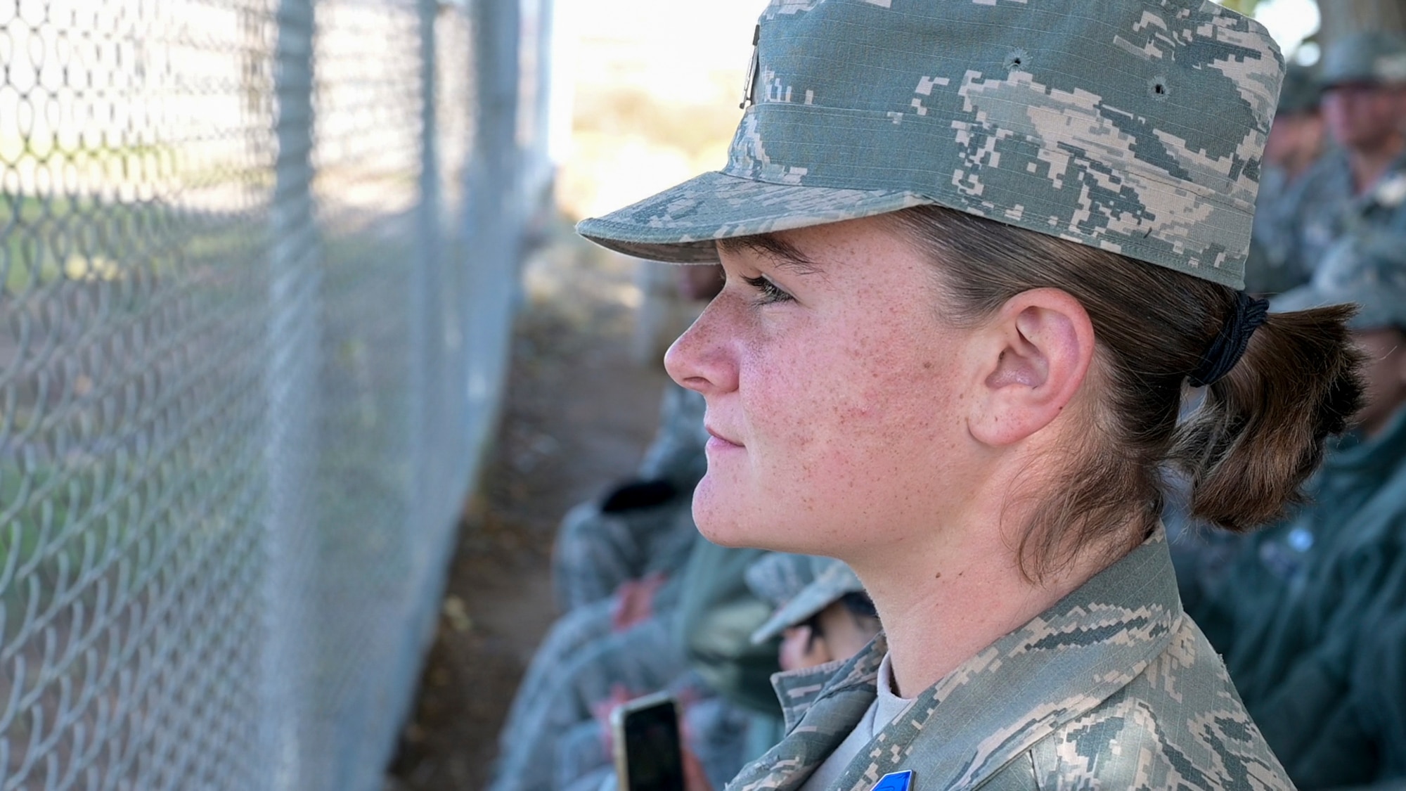 Cadet Eden Hewes was one of about 100 JROTC cadets from Desert High School that came to learn the way of the Defender from the 412th Security Forces Squadron at Edwards Air Force Base, California. These cadets may then graduate high school and move on to the grueling task of basic training.