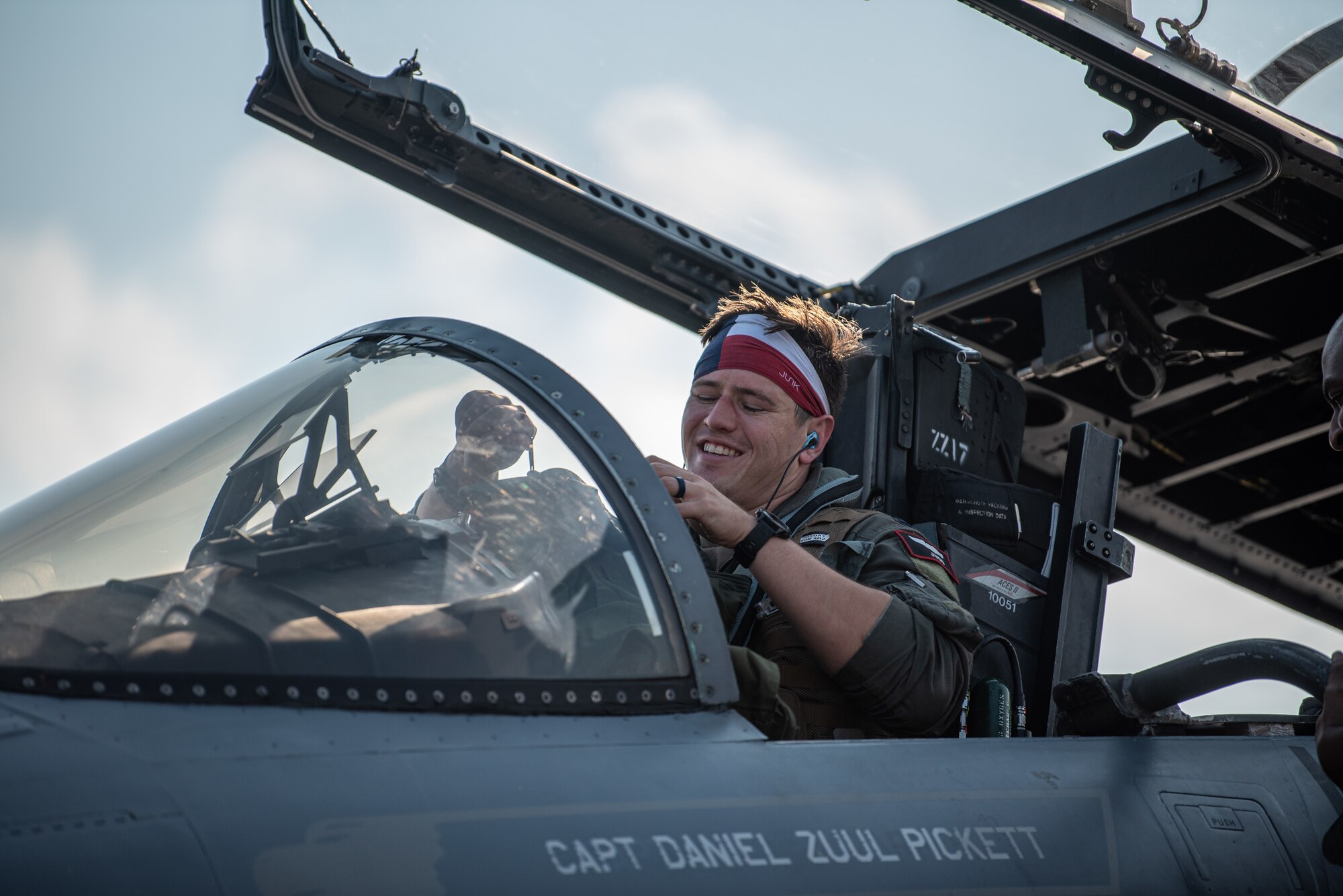 Pilot returns from a successful flight.