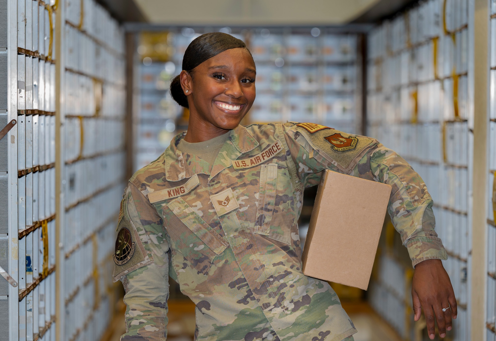 As the 2022 holiday season arrives, the Ramstein Air Base Post Offices prepare for war.
During the holidays, the post office team experiences a massive influx of packages shipped in and out of Ramstein AB.