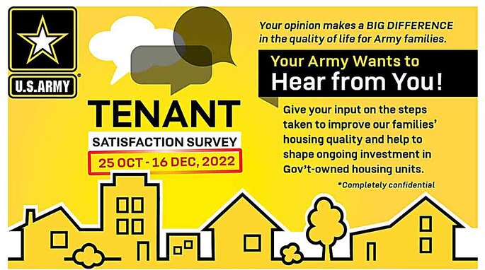Housing survey now underway.