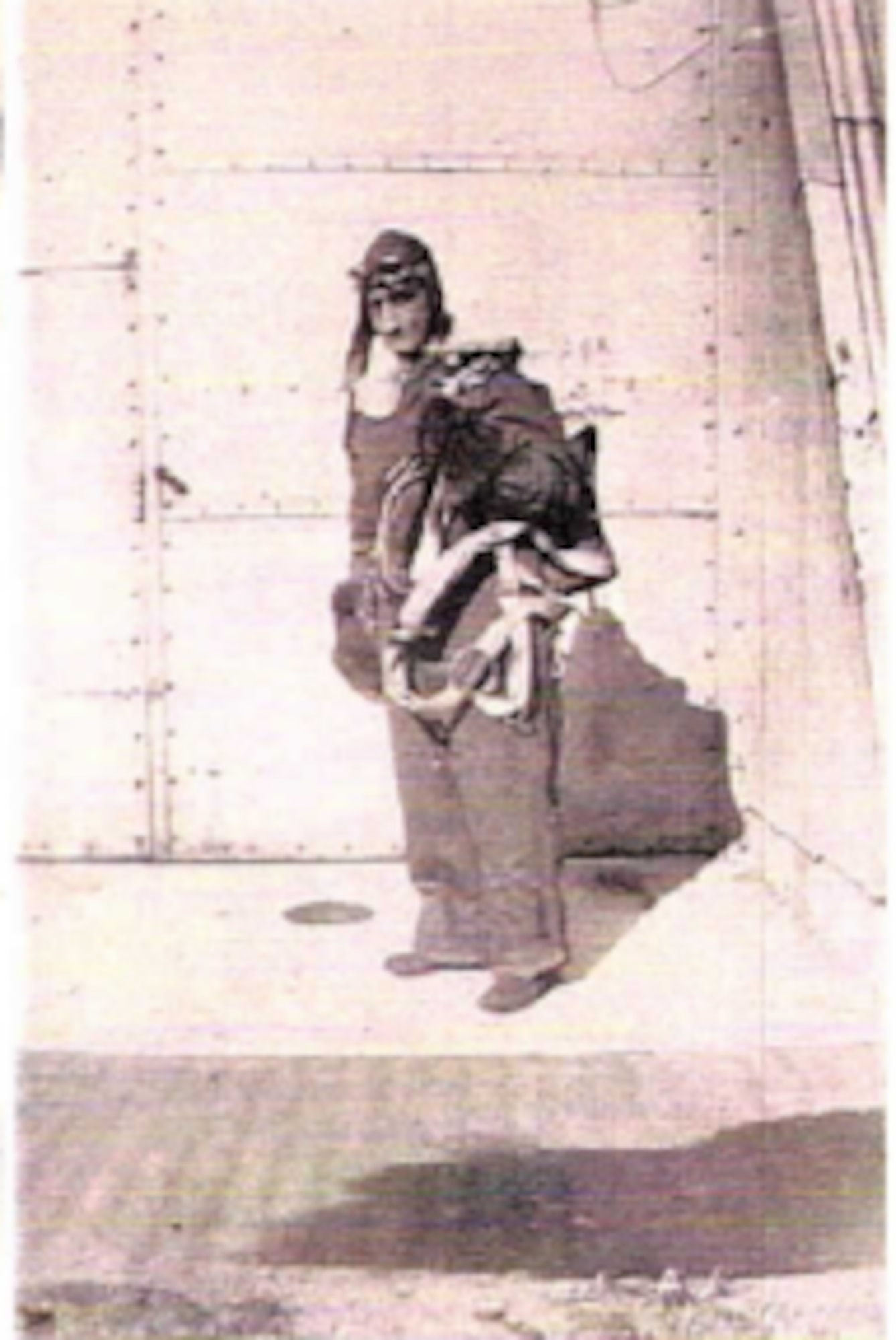 Historical photo of man standing