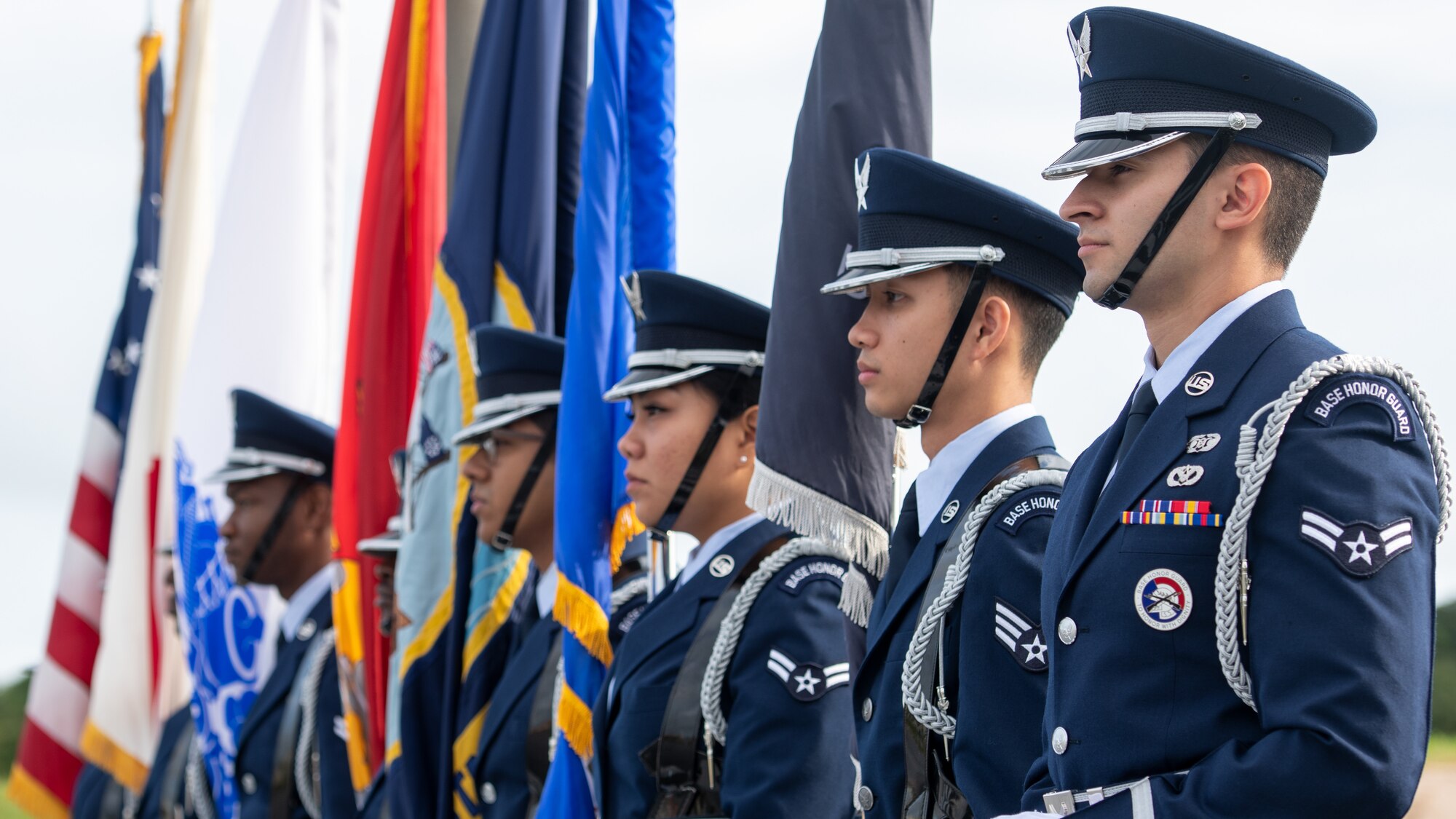 Kadena Honor Guard marches in parade