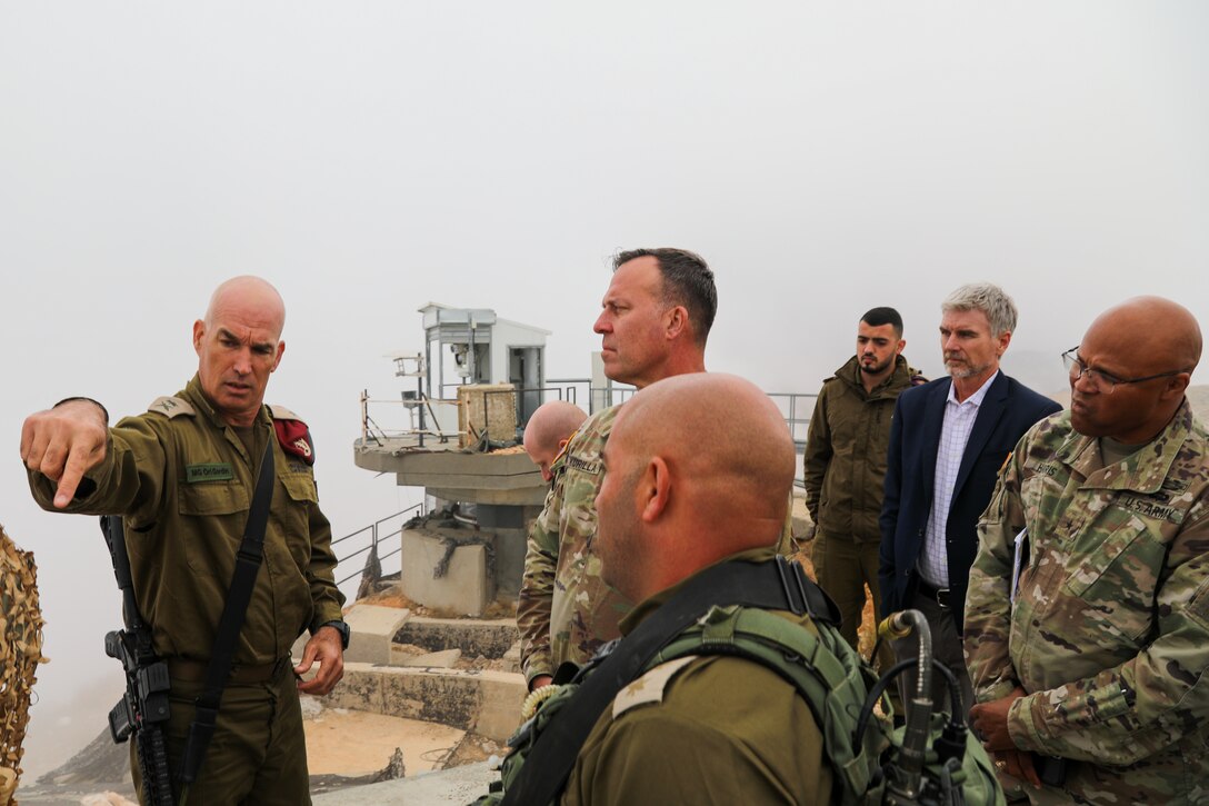 Tel Aviv, Israel – General Michael “Erik” Kurilla, commander of U.S. Central Command, made his fourth visit to the Israeli Defense Forces in Israel, Nov. 15, 2022, since assuming command of CENTCOM seven months ago.

During the visit, Kurilla, alongside commanding general of the IDF Northern Command, Major General Ori Gordin, visited the Rosh HaNikra crossing point on the Blue Line between Israel and Lebanon and the Alpha Line between Israel and Syria on the Golan Heights. Gordin presented Kurilla with an overview of the security challenges along each border, the threat posed by Hezbollah in the area, and the IDF focus on security.