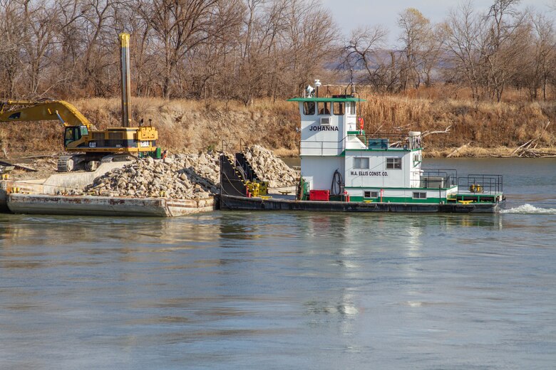 Partners gathered to celebrate the start of Bipartisan Infrastructure Law (BIL) funded repair contracts for the Missouri and Kansas Rivers during a launch event held by the U.S. Army Corps of Engineers, Kansas City District, in Atchison, Kansas, on Nov. 15, 2022. | Photo by Reagan Zimmerman, Kansas City District Public Affairs