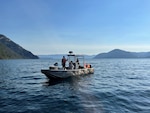 Gill net surveys at a remote site on Lake Pend Oreille