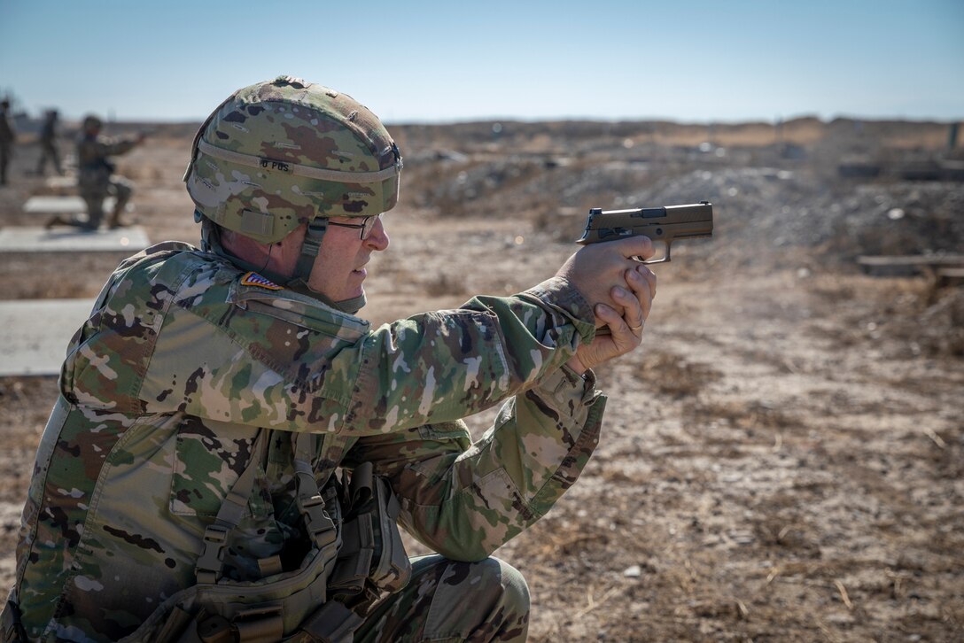 807th Medical Command (Deployment Support) Headquarter and Headquarters Company weapons qualification