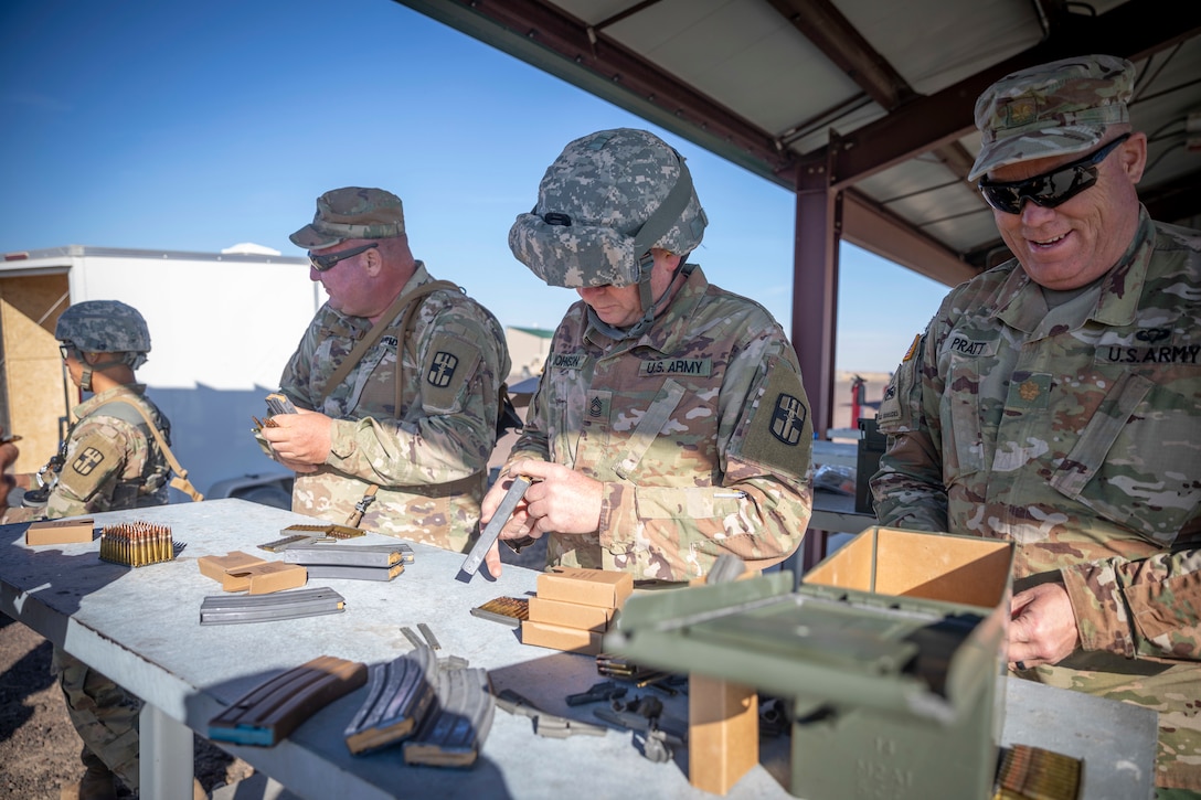 807th Medical Command (Deployment Support) Headquarter and Headquarters Company weapons qualification