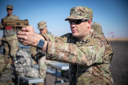 807th Medical Command (Deployment Support) Headquarter and Headquarters Company weapons qualification