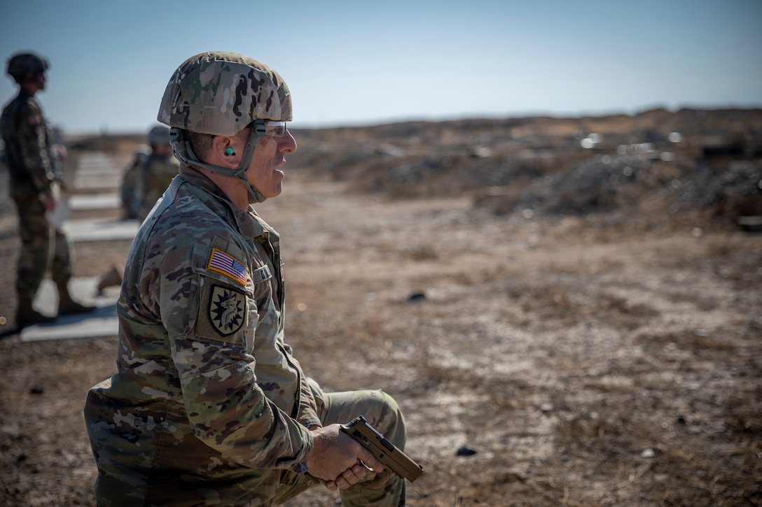 807th Medical Command (Deployment Support) Headquarter and Headquarters Company weapons qualification