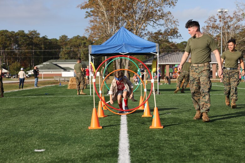 Devil Pups is facilitated by Marine Corps Community Services and gives kids the opportunity to learn about Marine Corps traditions, participate in a mock combat fitness test and a traditional cake cutting ceremony in honor of the Corps’ 247th birthday.