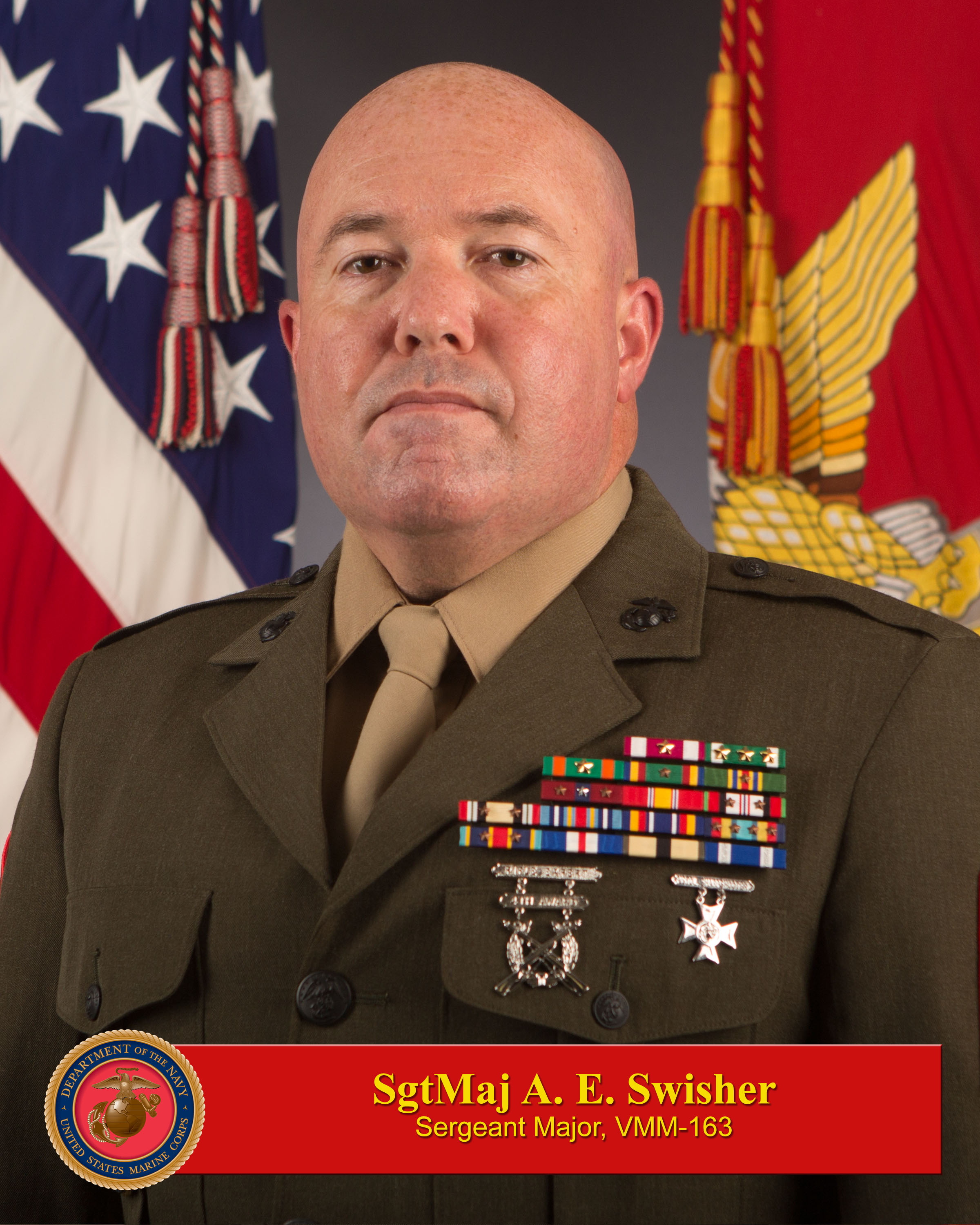 Sergeant Major Andres E. Swisher > 3rd Marine Aircraft Wing > Biography