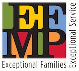 A multi-colored graphic reads "EFMP -- Exceptional Families, Exceptional Service."
