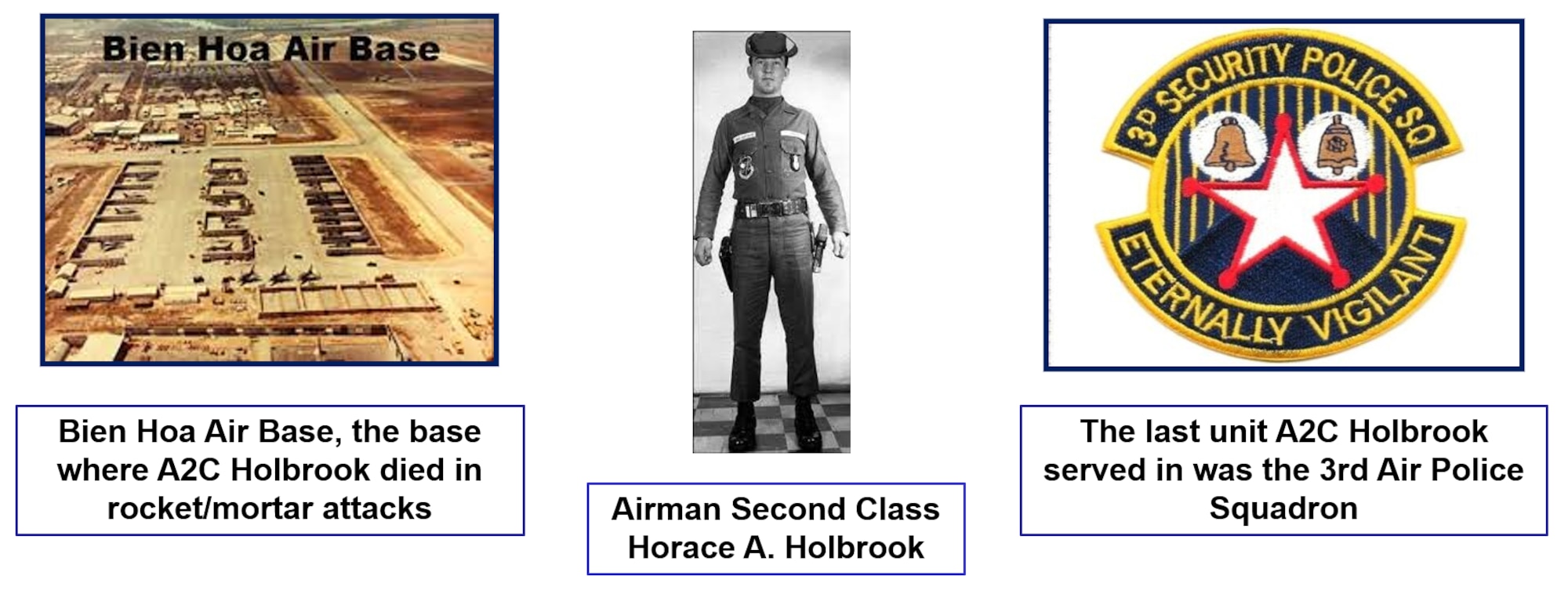 This is a courtesy graphic of Airman 2nd Class Horace A. Holbrook
