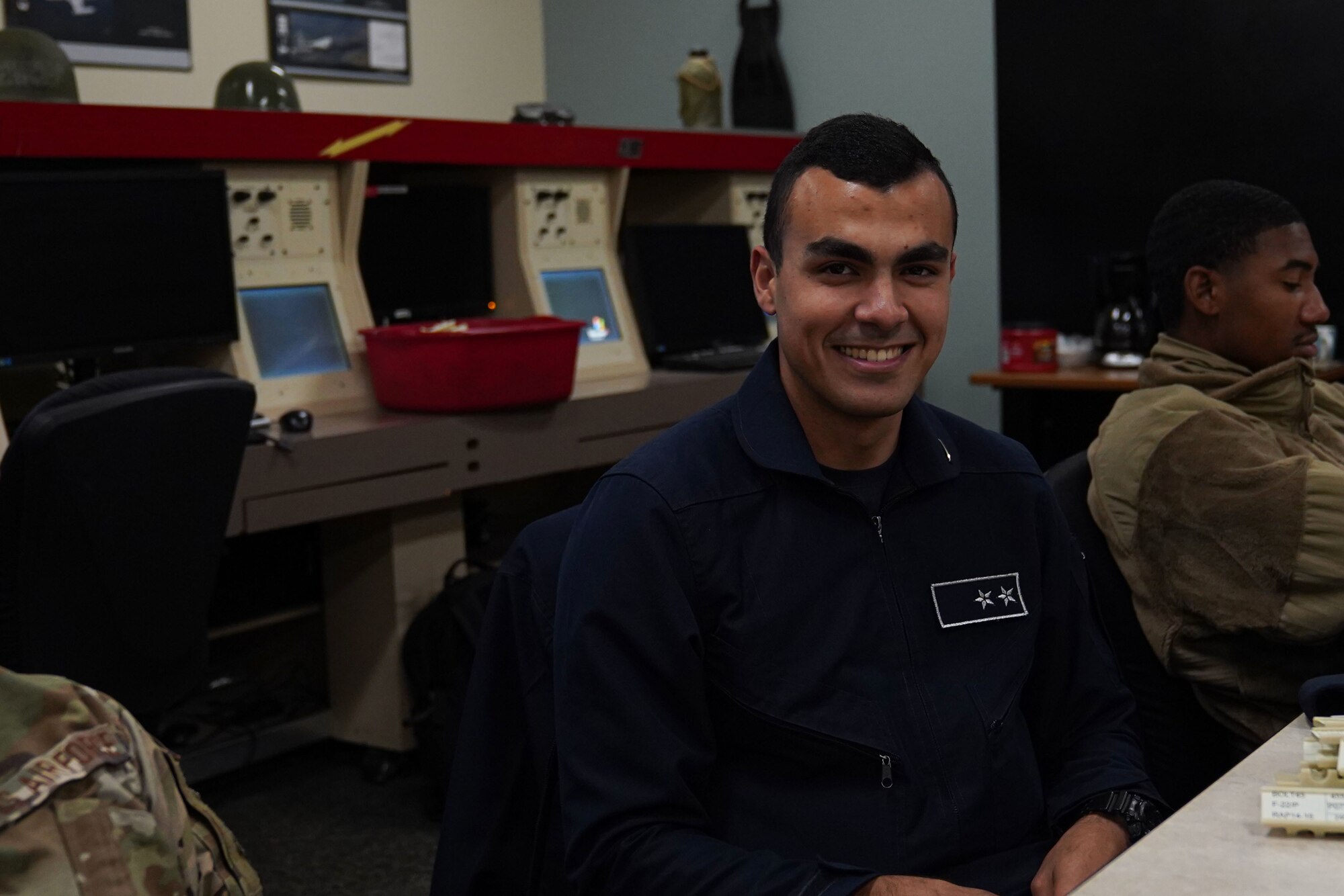 1st Lt. Khaled Elrashidy, Egyptian Air Force Air Traffic Controller student, poses for a photo on Keesler Air Force Base, Mississippi, Nov. 16, 2022