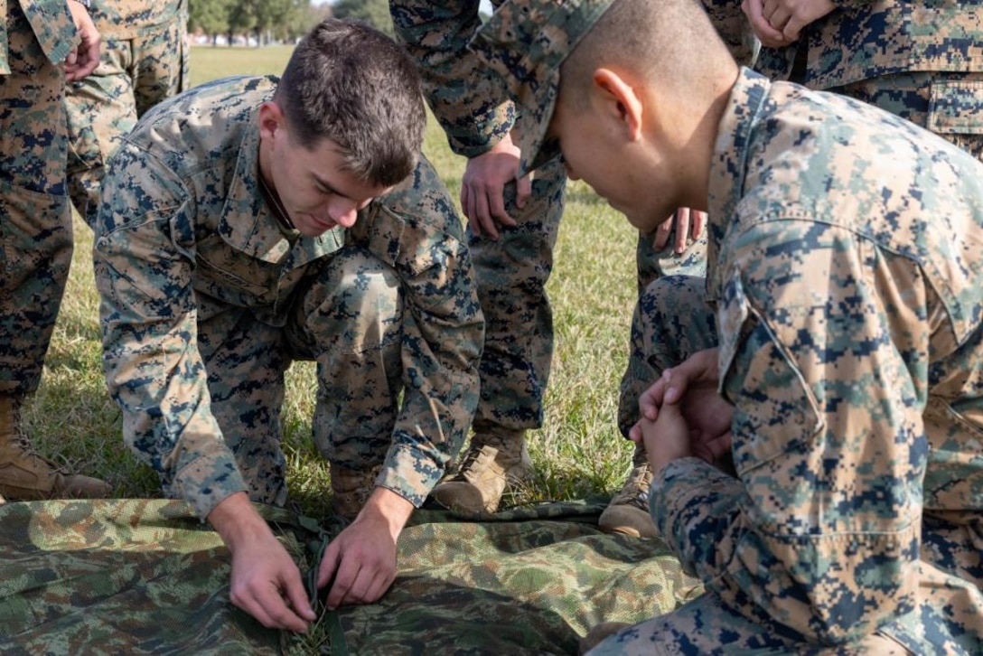 CLB 24: Camouflage Netting Demonstration