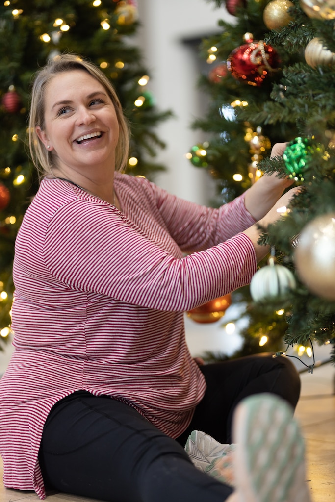 ERDC team member Shelby Purvis prepares for the sixth annual ERDC Under the Lights drive-thru holiday celebration on Dec. 8-9.