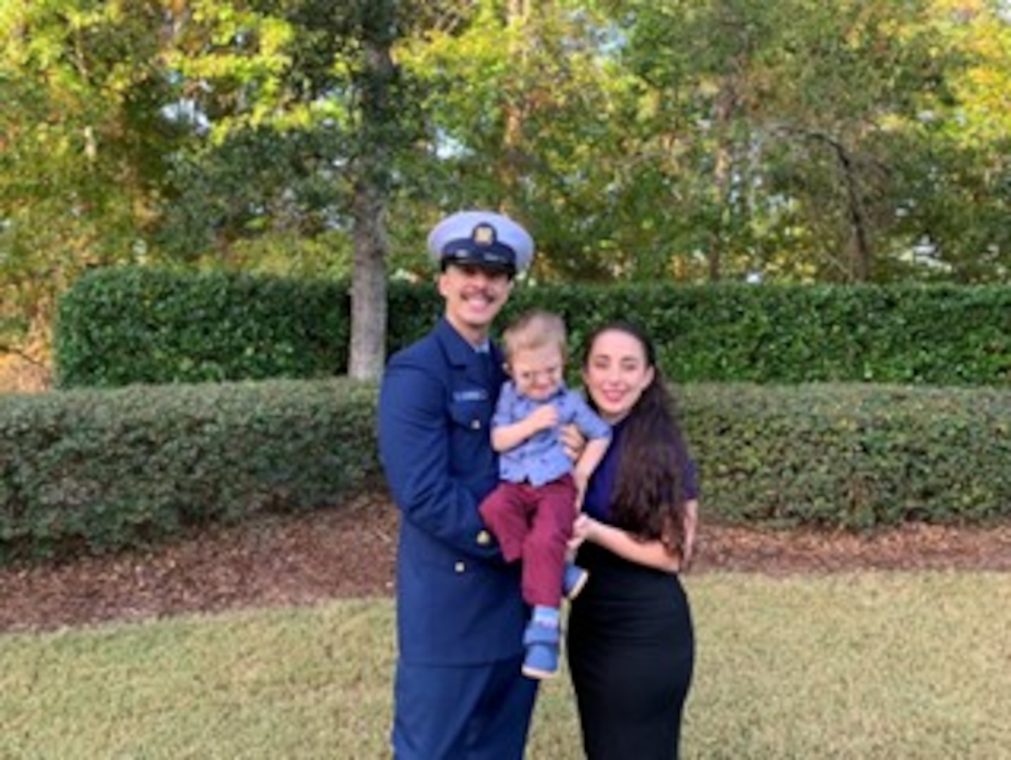Petty Officer 2nd class Santiago Vazquez and his wife Cait Vazquez adopted their son from Bulgaria July 2022.