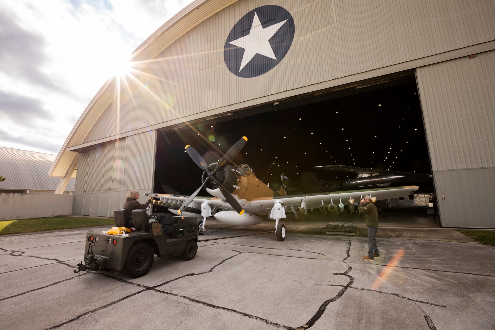 The aircraft on display represents Captain Ronald Smith’s A-1H The Proud American (Serial Number 52-139738) as it appeared during his SAR mission in June 1972 as part of the 1st Special Operations Squadron, Nakhon Phanom (NKP) Royal Thai Air Force Base, Thailand.