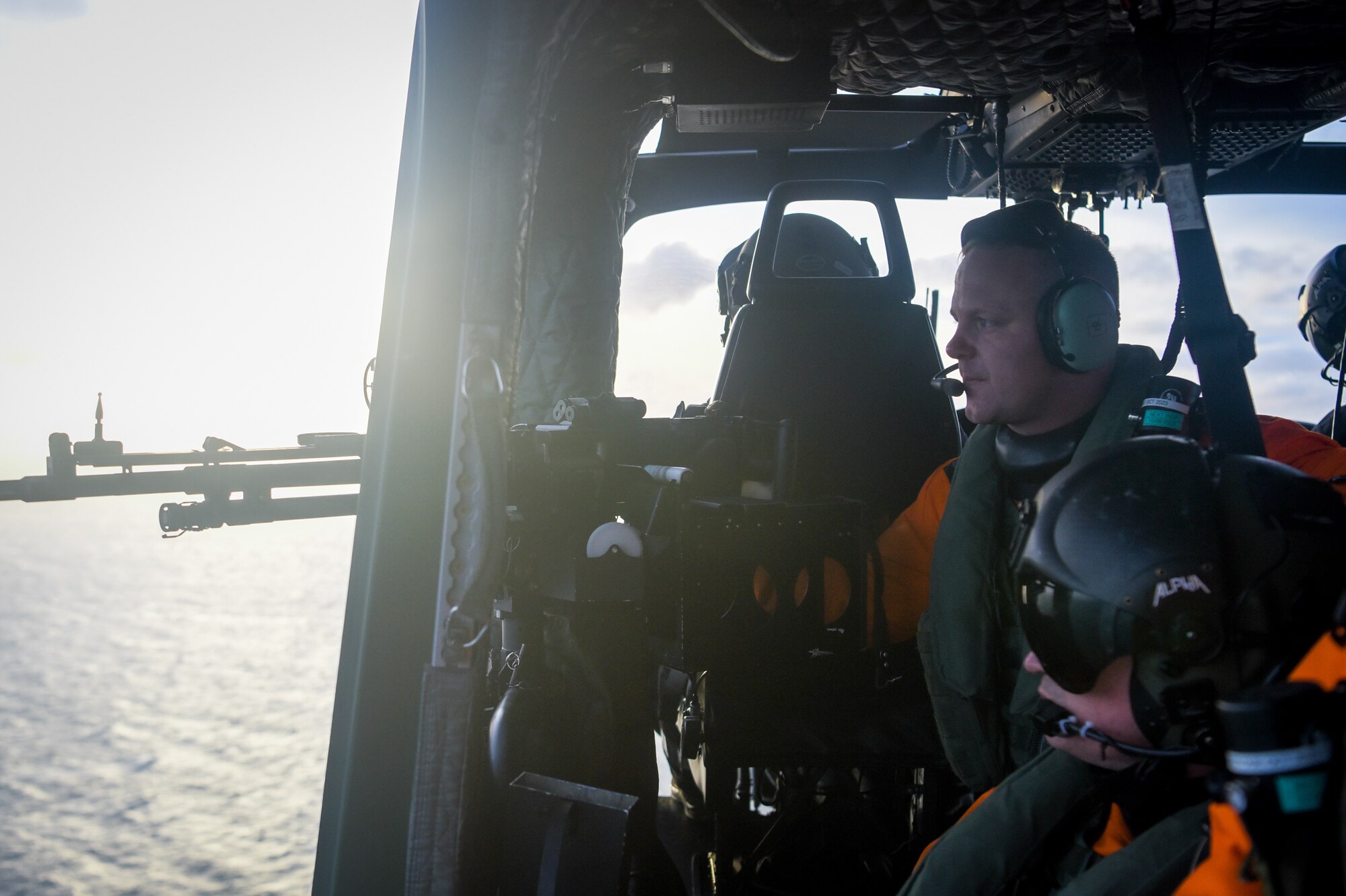 Flight engineer in AW139