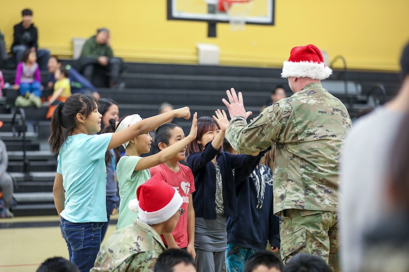 Bethel-based Guardsmen bring holiday cheer to Scammon Bay &gt; Alaska 