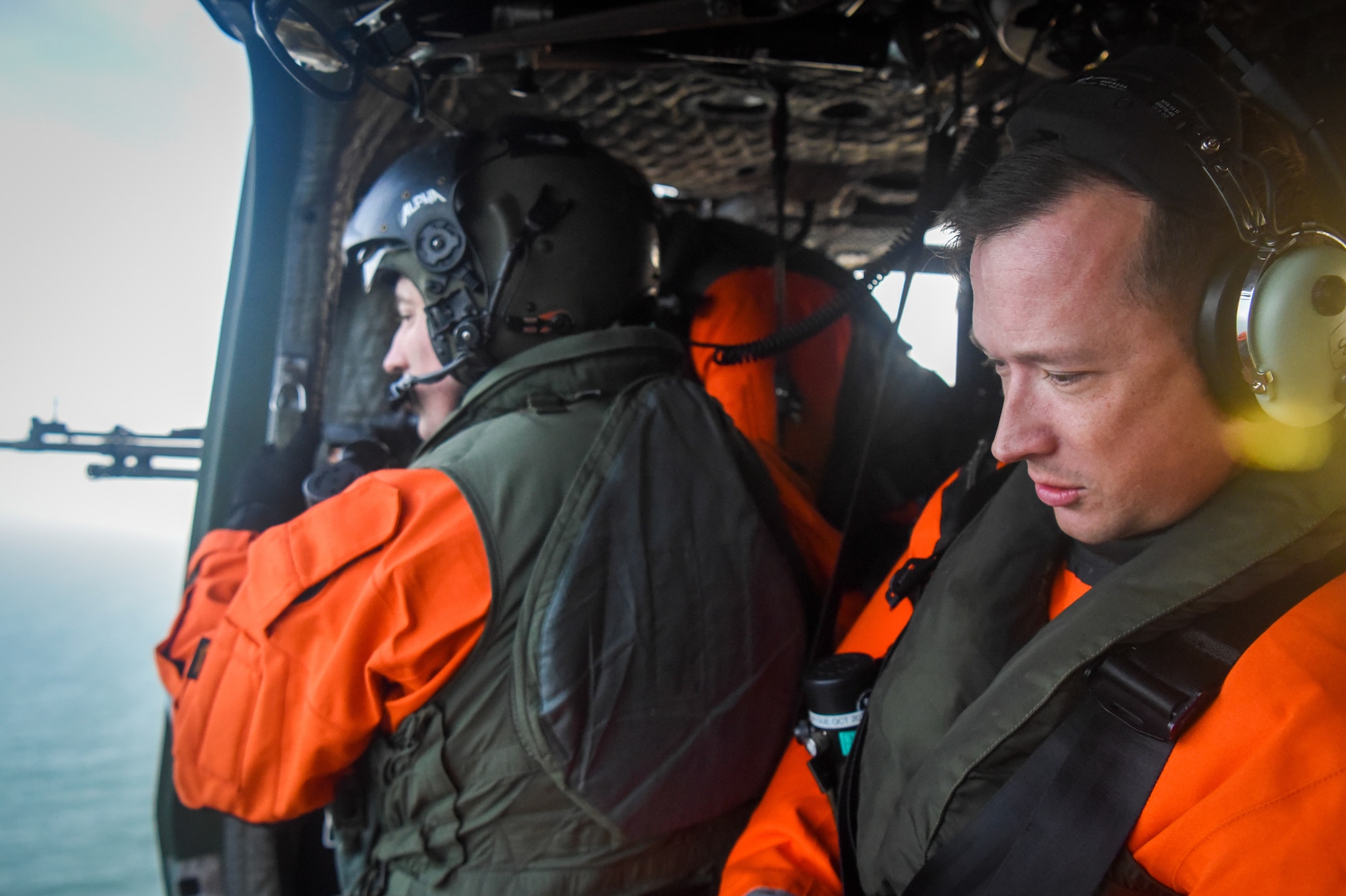 Irish and U.S. aircrew riding in AW139