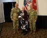 MG Johnny Davis, Mrs. Anne-Marie O'Sullivan, CSM John Foley

(U.S. Army photo by Lara Poirrier)