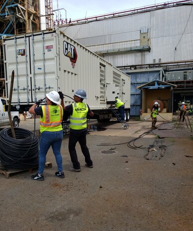 Generator installation at Ponce Area Command Center.