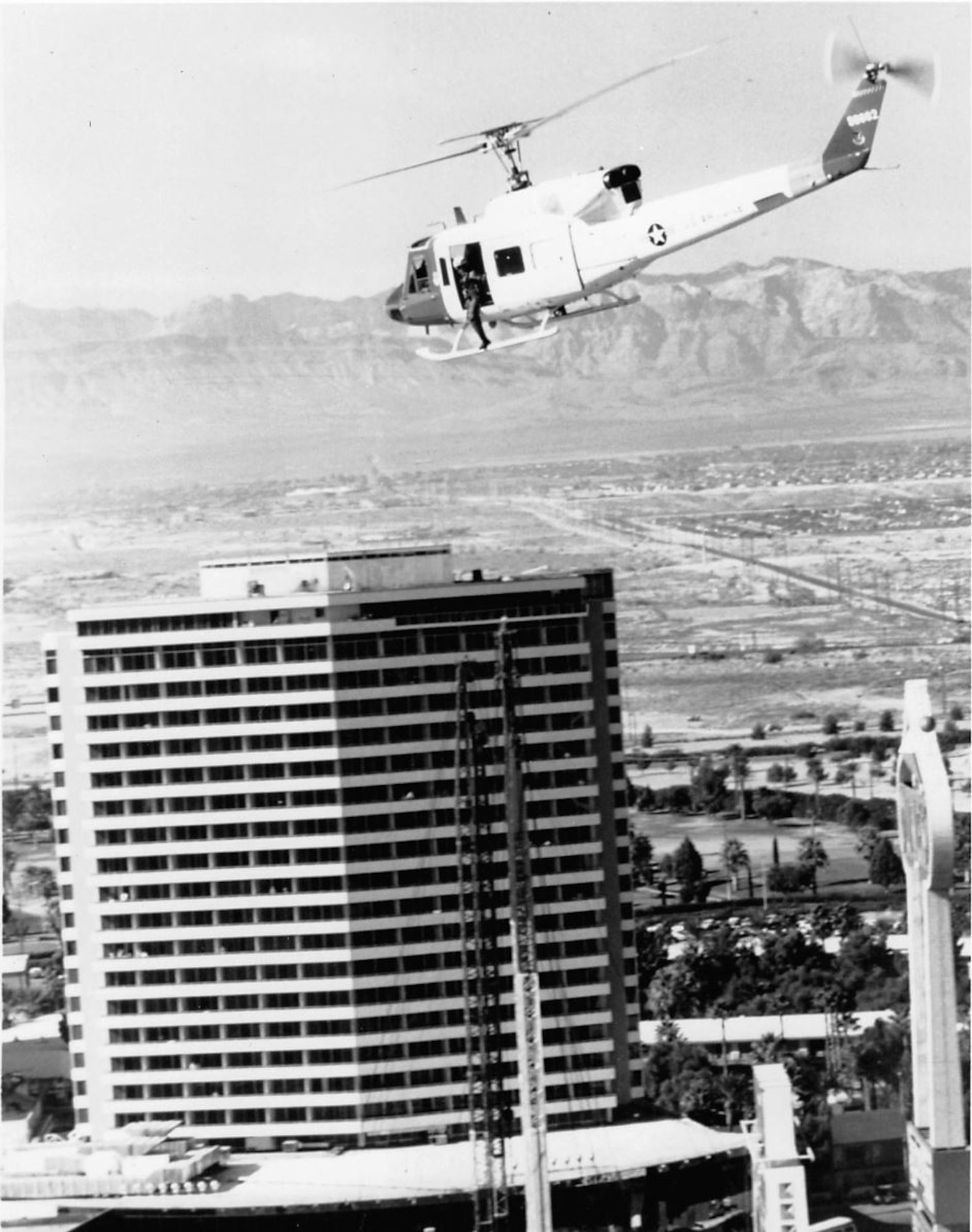 Helicopter over MGM Grand