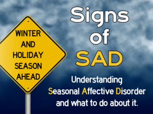 Graphic depicting seasonal affective disorder.