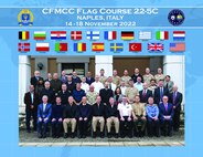 European leaders met at Naval Support Activity Naples to discuss regional maritime security during the week-long 2022 Combined Force Maritime Component Commander (CFMCC) Flag Course, co-hosted by the Naval War College and U.S. Naval Forces Europe-Africa (NAVEUR-NAVAF). The CFMCC course, facilitated by NAVEUR-NAVAF, is designed to improve the effectiveness of senior leaders who will likely work together in a multinational environment. NAVEUR-NAVAF, headquartered in Naples, Italy, conducts the full spectrum of joint and naval operations, often in concert with allied and interagency partners, in order to advance U.S. national interests, security and stability in Europe and Africa.