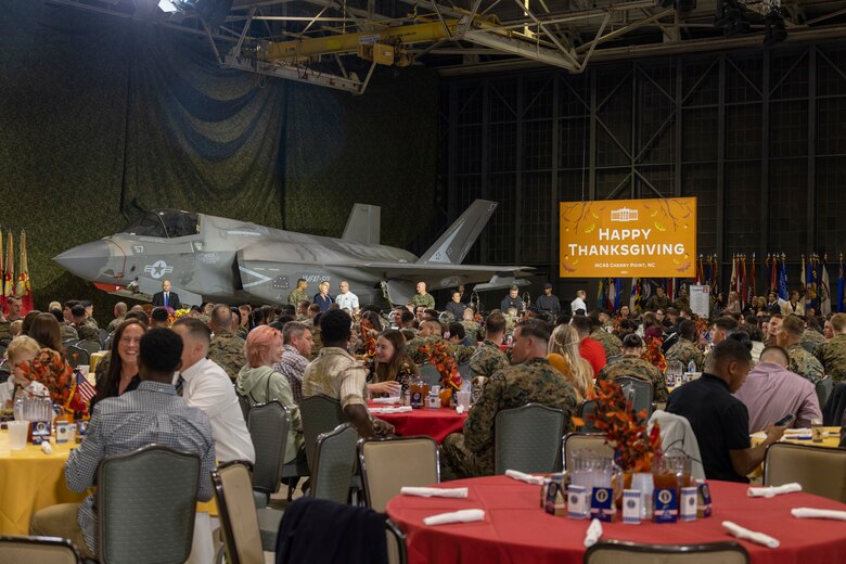 The commander in chief and first lady, alongside renowned Chef Robert Irvine, served military and families meals for Friendsgiving to recognize the sacrifices they make while serving the nation, especially during the holidays. Their visit was part of Joining Forces, a White House initiative to support military families.