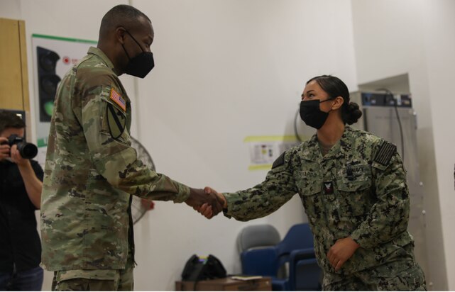 Petty Officer 2nd Class Elizabeth Pichardo, a Navy and housing liaison for USARC-E, is the 2021 Sailor of the Year for U.S. Naval Forces Europe and Africa.
