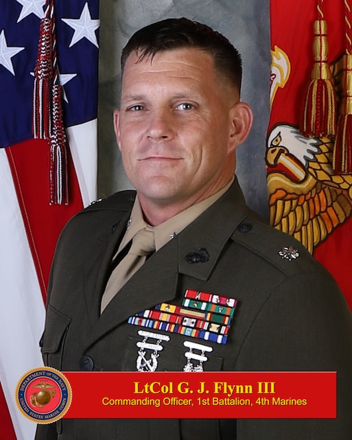 LtCol G. J. Flynn III > 1st Marine Division > Biography