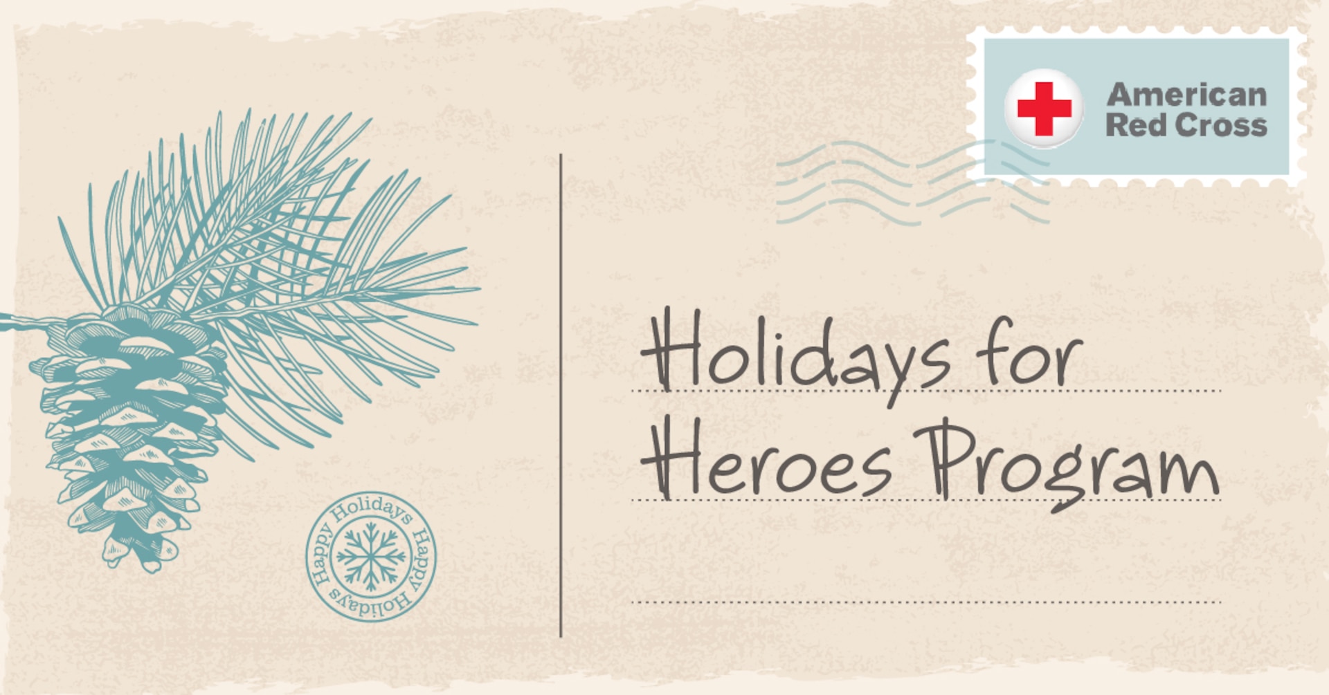 Graphic of holiday post card