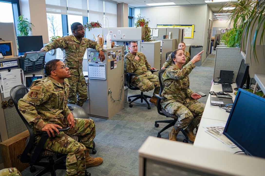 SrA Smith leads finance training for her unit